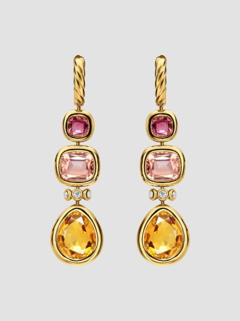 DAVID YURMAN Women's DY Mercer Statement Stone Drop Earrings in 18K Yellow Gold - Citrine