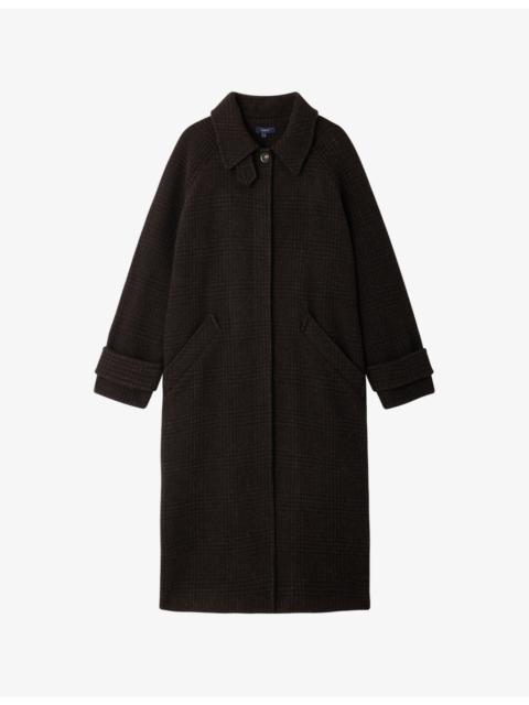 soeur Berlin Checked Wool Coat