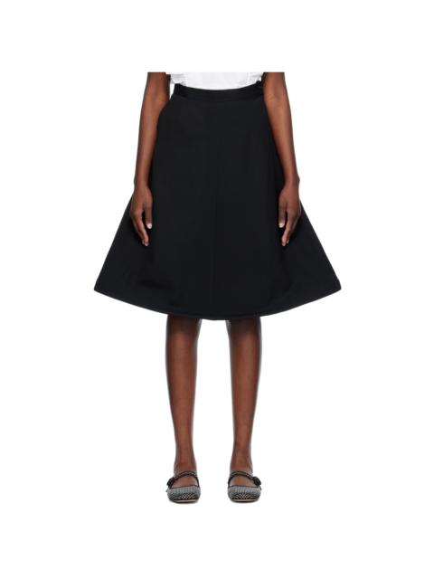 Black Wire Midi Skirt