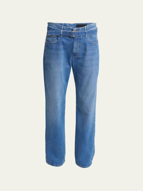 Proenza Schouler Ellsworth Boyfriend Belted Jeans