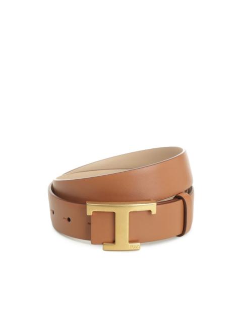 Tod's T Timeless reversible leather belt in leather