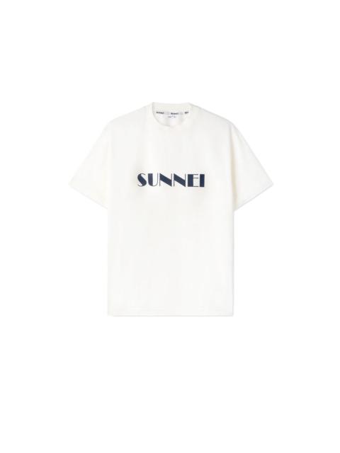 SUNNEI WHITE T-SHIRT WITH LOGO