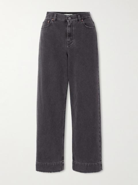 Chloé Frayed High-rise Straight-leg Jeans