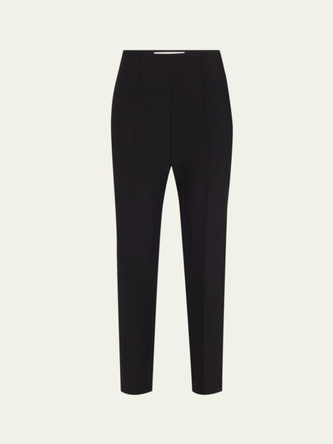 ROLAND MOURET Skinny Crepe Cropped Trousers
