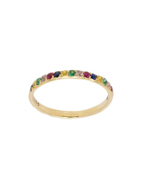 MONDO MONDO Gold Amador 2mm Pave Ring