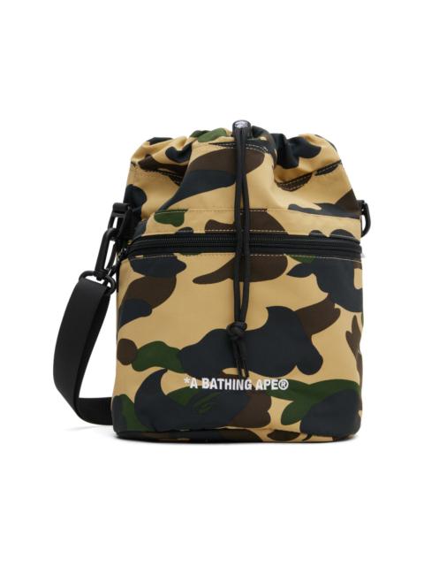 A BATHING APE® Beige 1st Camo Drawstring Bag