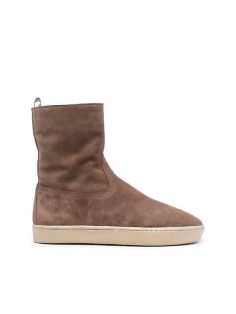 OFFICINE CREATIVE flat-sole leather boots