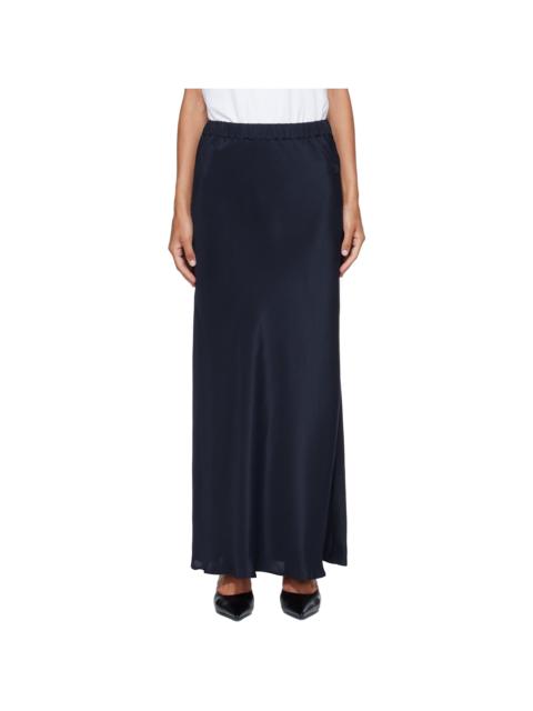 Max Mara Navy Sospiro Maxi Skirt