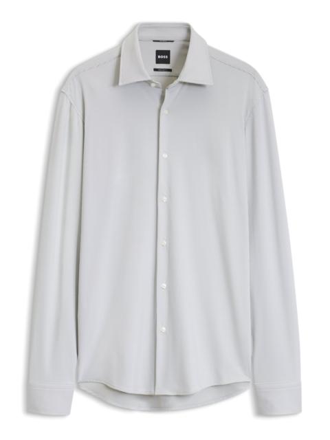 BOSS REGULAR-FIT DRESS SHIRT IN STRETCH JERSEY
