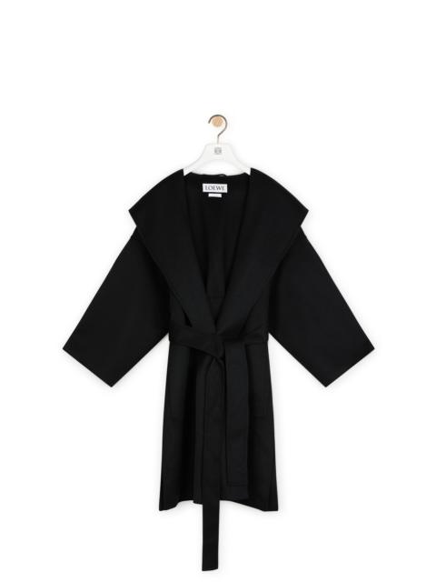 Loewe Hooded coat in wool and cashemere