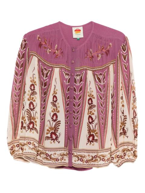 FARM RIO Farm Rio Floral Embroidered Shirt