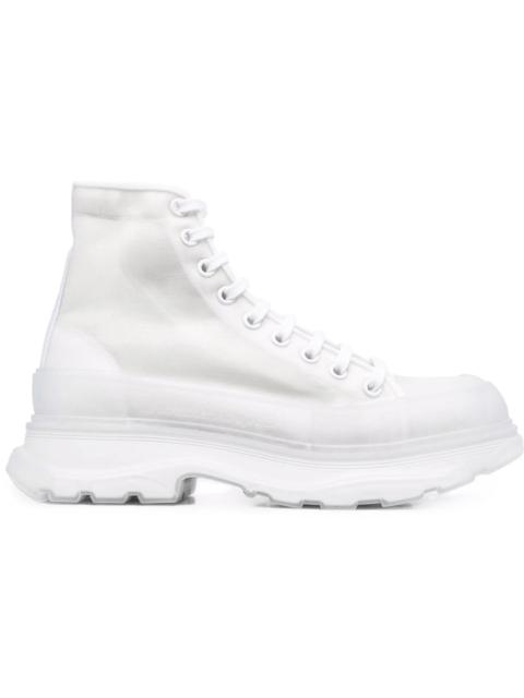 Alexander McQueen Alexander McQueen Tread Slick Boot White White Clear Sole