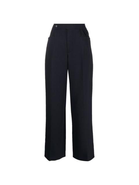 LOW CLASSIC pocket-point wide-leg trousers