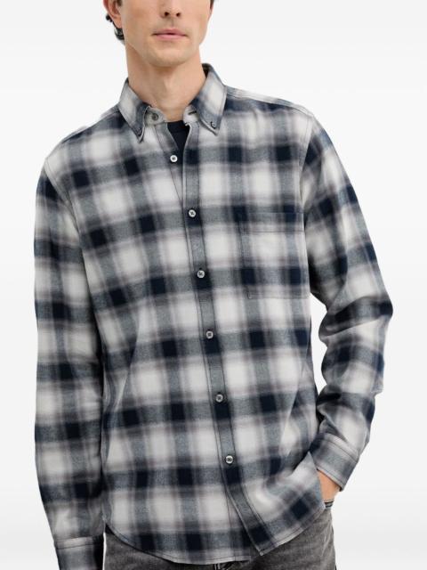 plaid pocket shirt