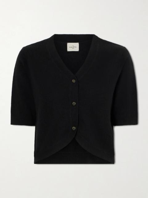 LE KASHA Fano Cropped Cashmere Cardigan