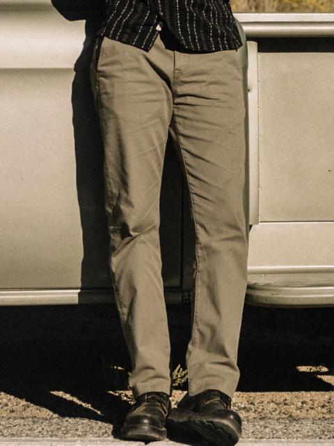 HIROSHI KATO The Pipe Straight Oxford Chino - Moss