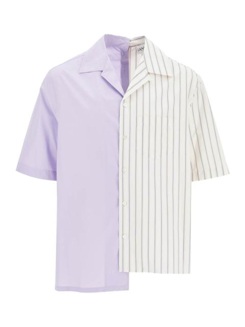 ASYMMETRIC BOWLING SHIRT WITH