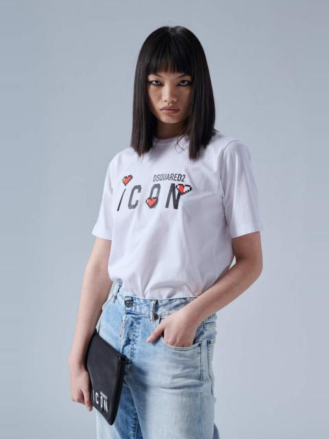 DSQUARED2 ICON GAME LOVER EASY T-SHIRT