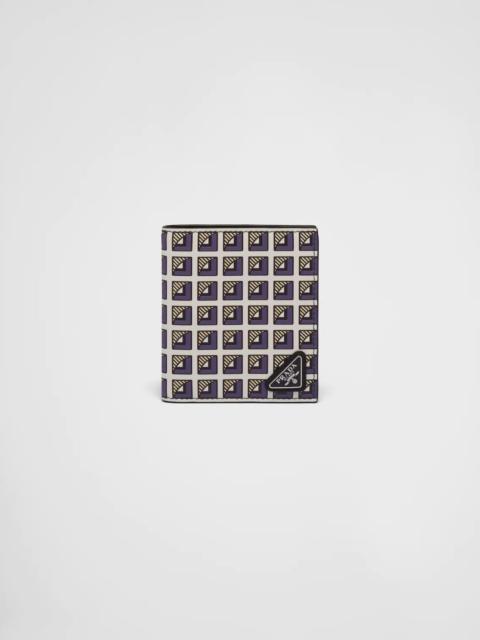Prada Printed leather wallet