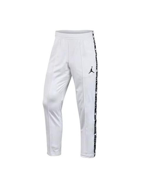 Air Jordan Side Logo Printing Sports Long Pants White CK1455-100