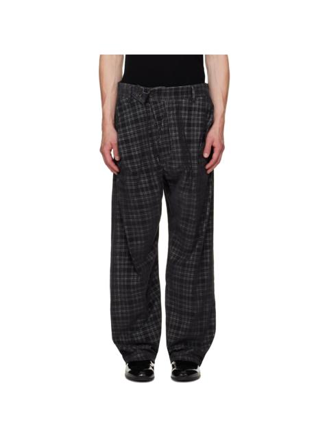 Vivienne Westwood Gray Straight Drunken Trousers