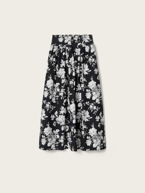 ALLSAINTS LEVY FLORAL MIDI SKIRT
