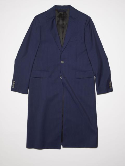 Acne Studios Lurex pinstripe coat - Dark Blue