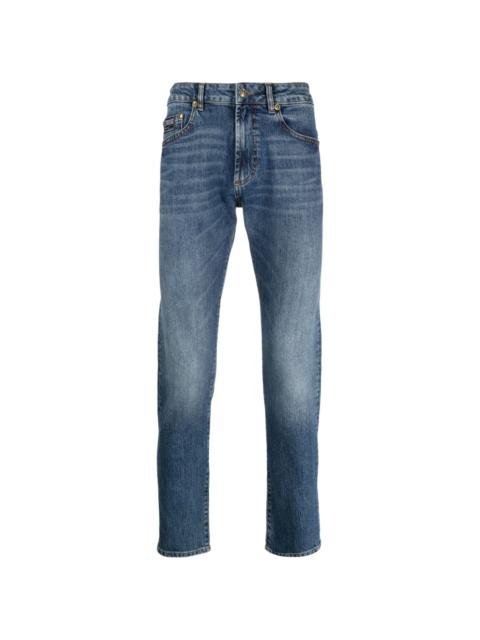 VERSACE JEANS COUTURE logo-appliquÃ© slim-cut jeans