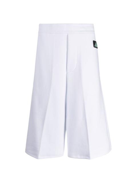 logo-patch cotton track shorts