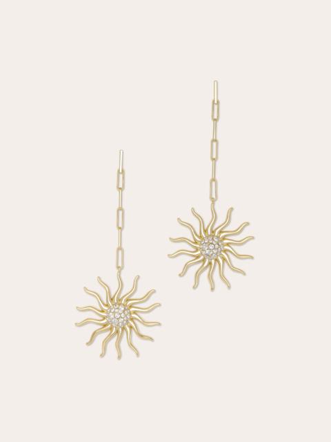 RAMY BROOK Serra Pave Sunburst Earrings