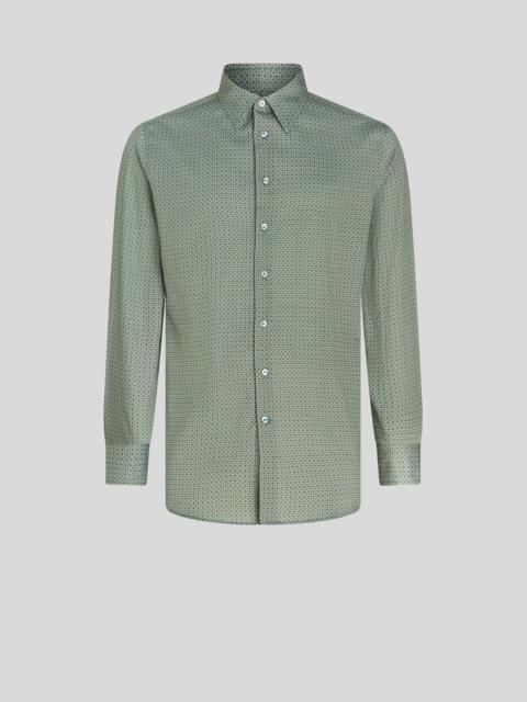 Etro MICRO GEOMETRIC PRINT COTTON SHIRT