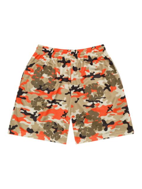 DENIM TEARS Denim Tears Camo Cotton Wreath Mesh Shorts Brown