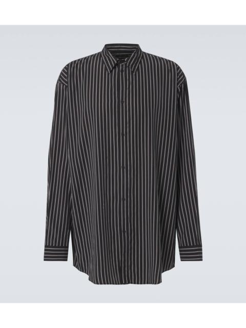 BALENCIAGA Flowing striped poplin shirt