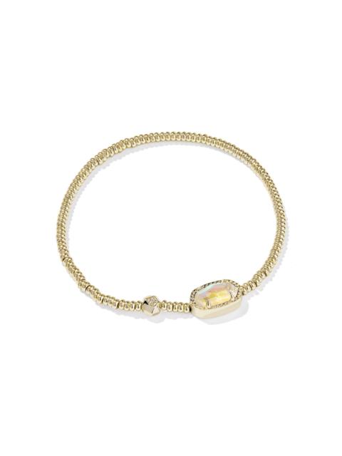 KENDRA SCOTT Grayson Gold Stretch Bracelet in Dichroic Glass