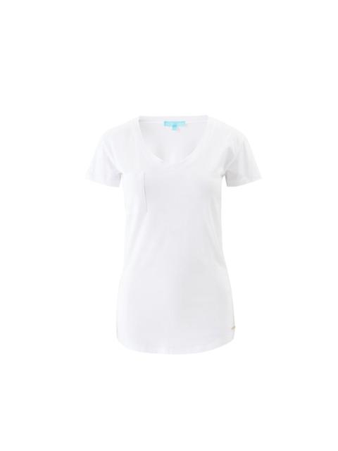 MELISSA ODABASH EXCLUSIVE HADLEY WHITE T-SHIRT