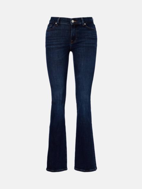 7 For All Mankind Low-rise bootcut jeans