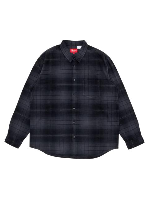 Supreme Checkered Denim Shirt L Black