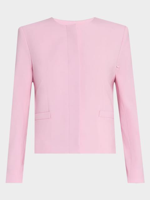 MARIA McMANUS Single-Breasted Shrunken Collarless Jacket