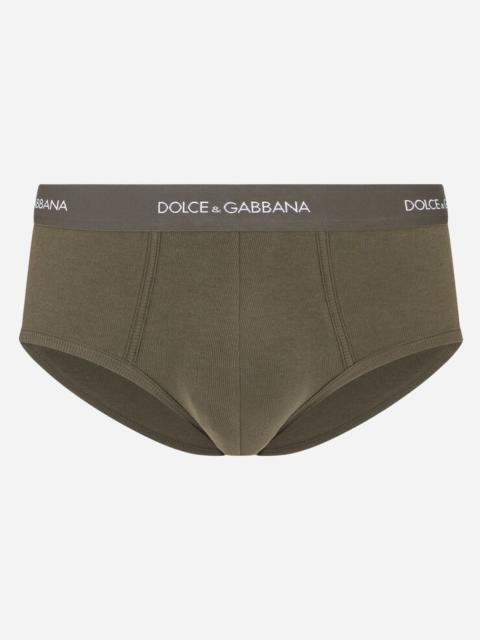 Dolce & Gabbana Fine-rib cotton Brando briefs