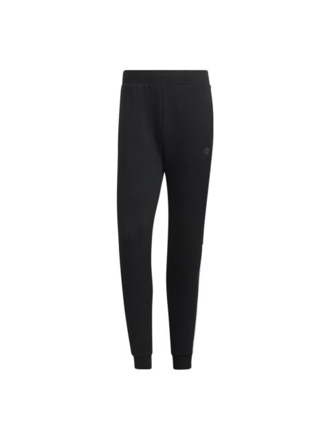Men's adidas neo SW DK 3S TP Pants Stripe Casual Sports Pants/Trousers/Joggers Black HC9673