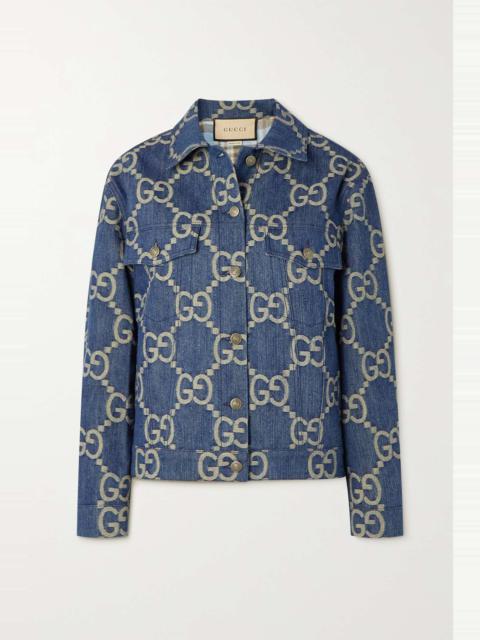 GUCCI Jumbo GG denim-jacquard jacket