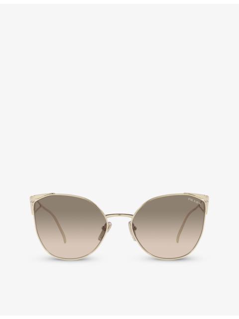 Prada PR 50ZS cat-eye metal sunglasses