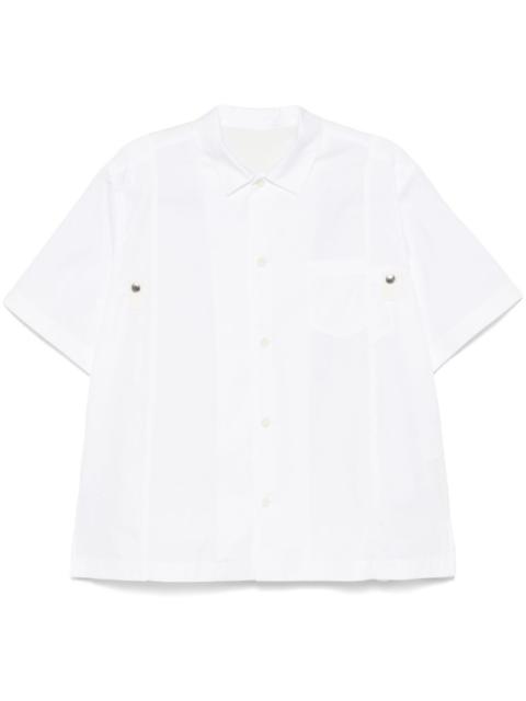 sacai panelled shirt