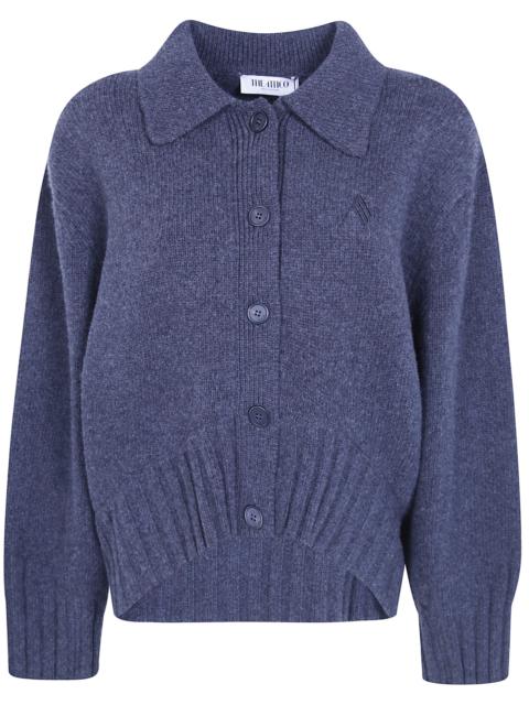 THE ATTICO Sweater Cardigan "Shirt Neck"