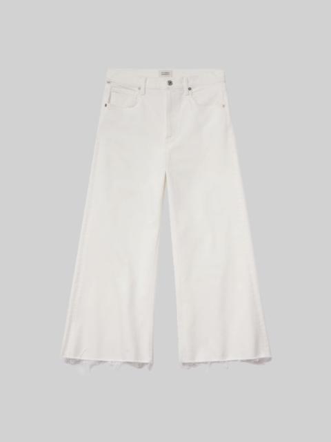 Citizens of Humanity Lyra Wide Leg Crop Raw Hem
In Soft White
