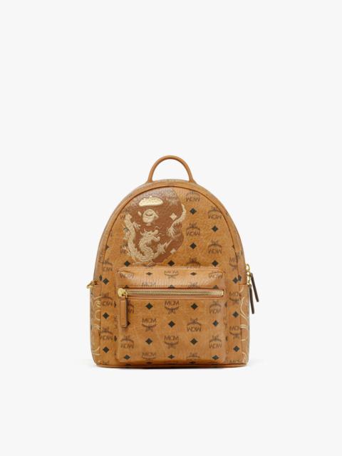 MCM x BAPE Stark Backpack in Visetos