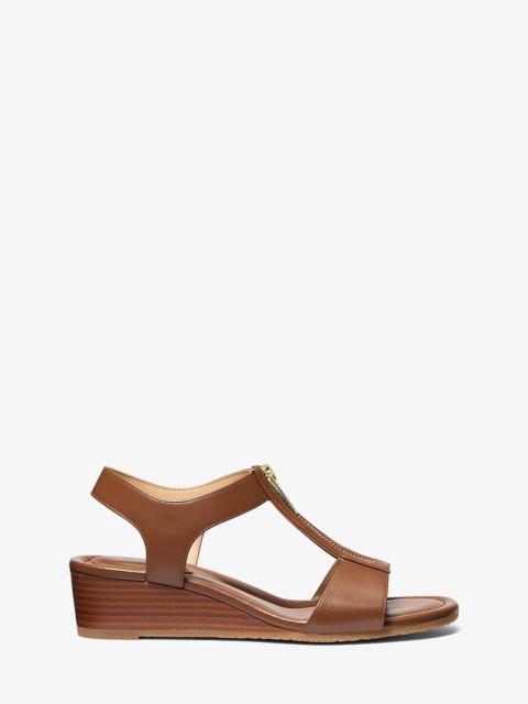 MICHAEL KORS Berkley Leather Wedge Sandal