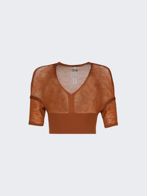 Maglia Cropped Top Clay
