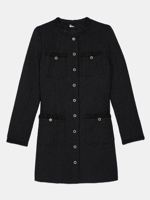 The Kooples SHORT BLACK TWEED DRESS