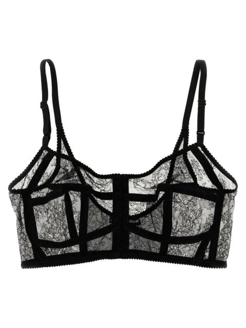 Dolce & Gabbana Lace Bra Underwear, Body Black